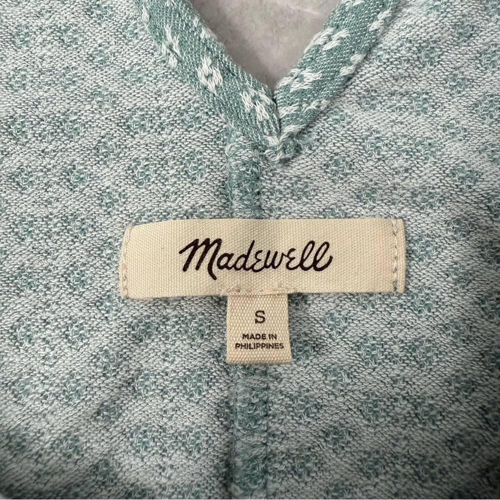 Women’s Madewell Jacquard Peekaboo Back Crop V-Neck Tank Top Size Small - Picture 11 of 16
